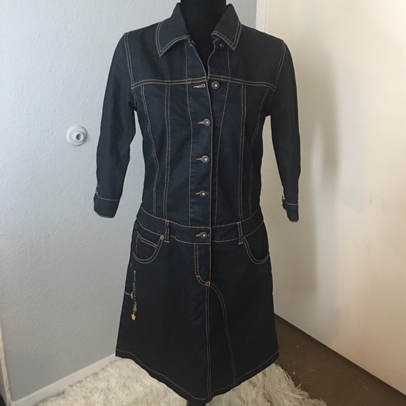 Oilily Dresses & Skirts - NWT Vintage Oilily Jean Dress charm Embellishment